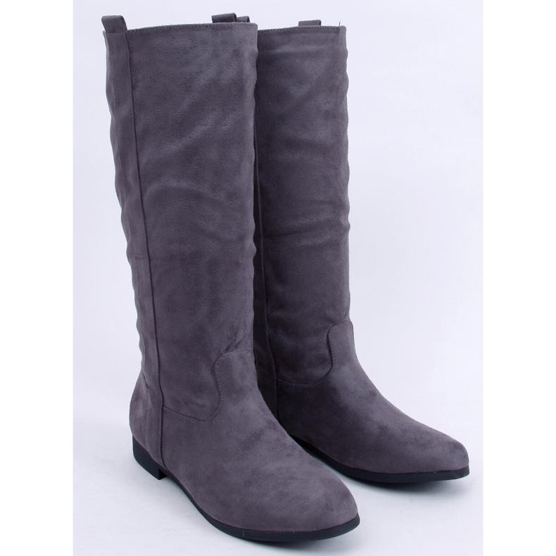 PA1 Flatty Gray flat boots grey 2