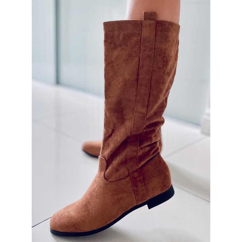 PA1 Flatty Camel flat boots brown 1