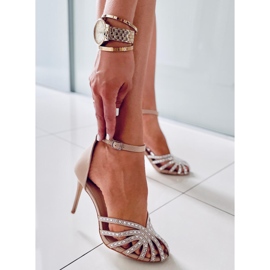 PA1 Pins with Diamond Khaki stones beige 1