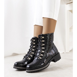 BM Black patent leather Alegre boots 1