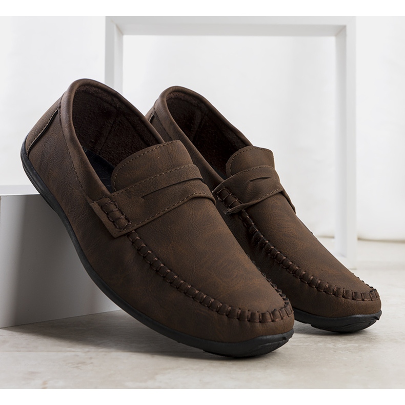 BM Pearse brown men's loafers 1
