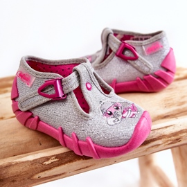 BEFADO S.A. Slippers Befado Slippers 110N454 Gray-Pink 2