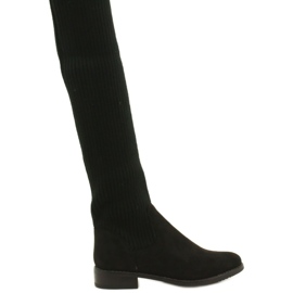 M.Daszyński Women's ribbed boots SA62-58 black boots 1