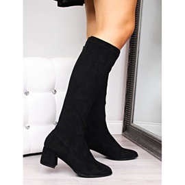 Women's black Suede Slip-On Boots Filippo 2