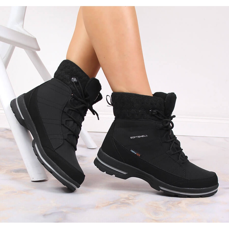 American Club waterproof trekking snow boots black 1