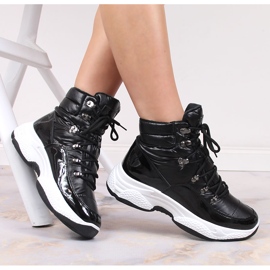 Black Vinceza high insulated women's sports shoes 1