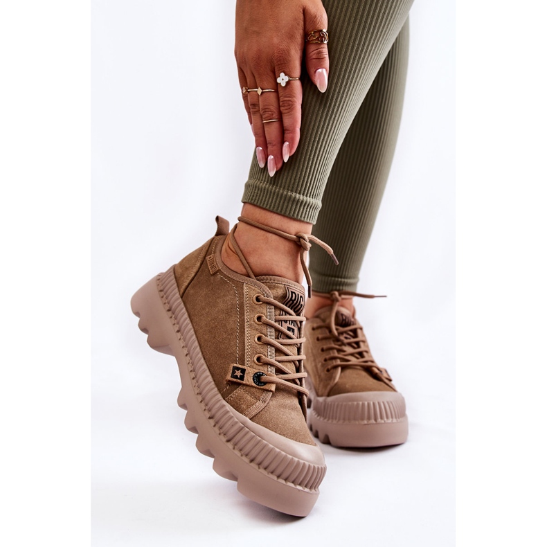 Suede Sport Shoes Big Star KK274511 Beige 1