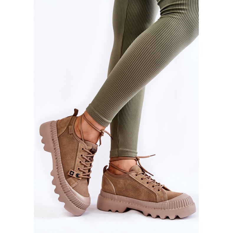 Suede Sport Shoes Big Star KK274511 Beige 2