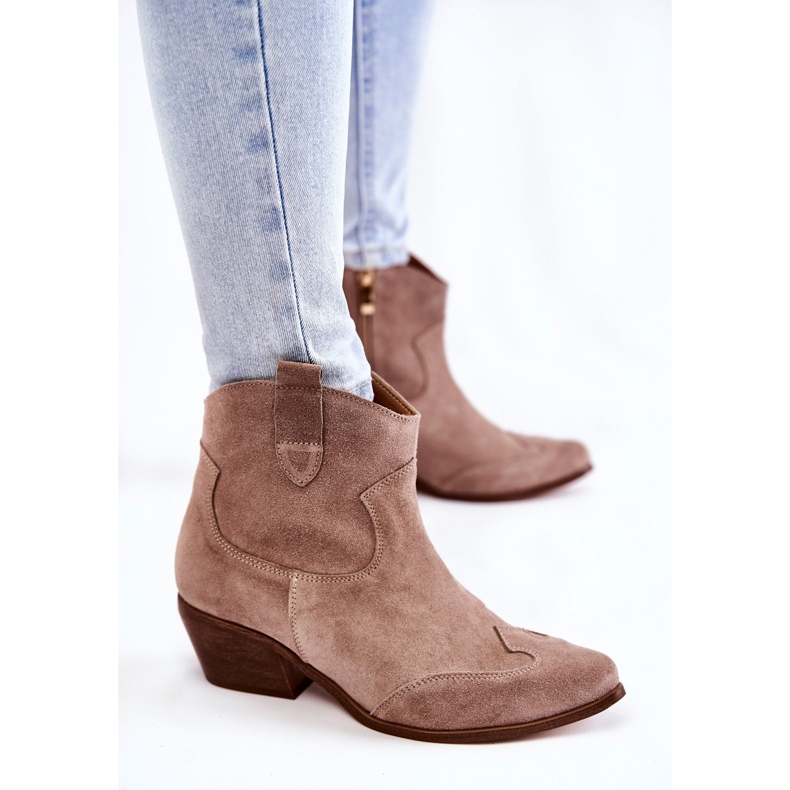 Women's Booties Spitz Lewski Shoes 3236 Cappucino brown 2 Women's Booties Spitz Lewski Shoes 3236 Cappucino brown 2