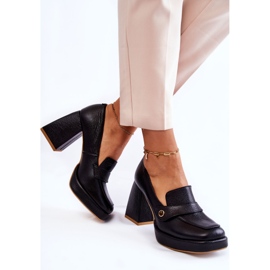 Leather Pumps Lewski Shoes 3195/2 Black 1