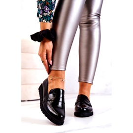 La.Fi Black Patent Wedge Loafers 2 La.Fi Black Patent Wedge Loafers 2