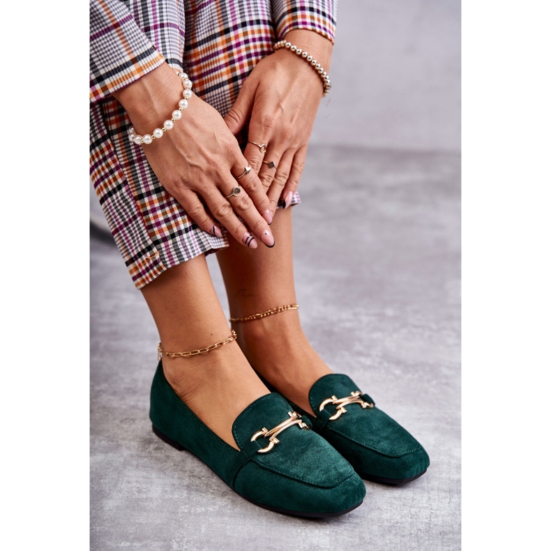 FB2 Roddie Green Suede Classic Loafers 4