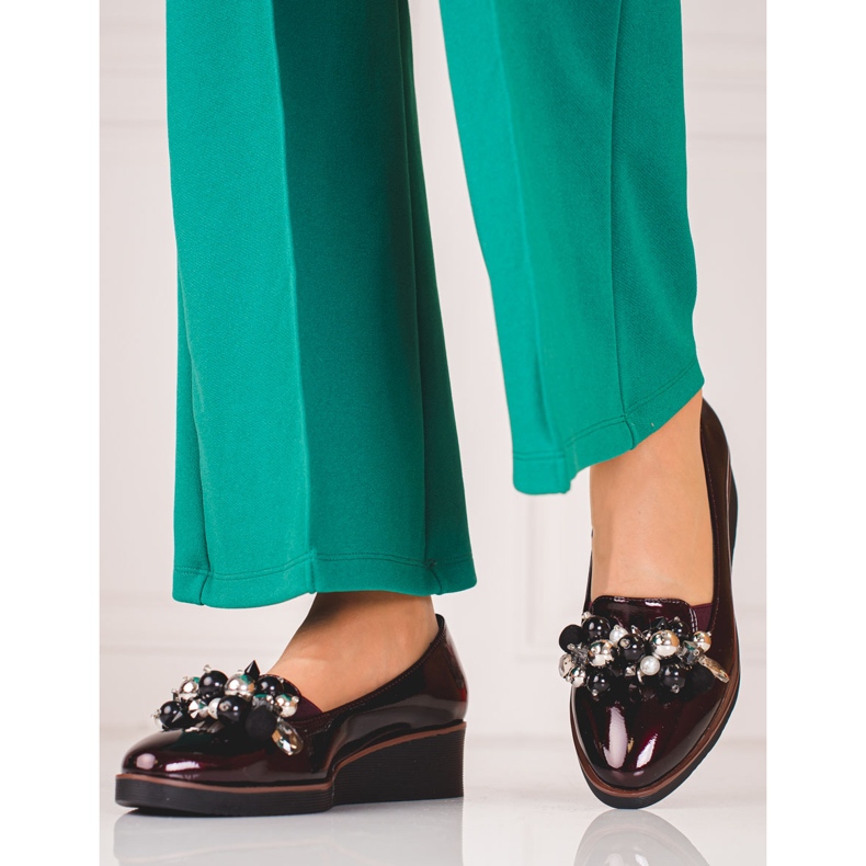 W. Potocki Elegant shoes on the Potocki wedge red 1