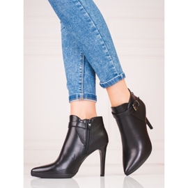 Elegant boots on a high heel by Sergio Leone black 1