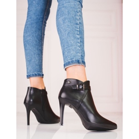 Elegant boots on a high heel by Sergio Leone black 2