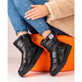 W. Potocki Women's snow boots Potocki with a low uppers black 1