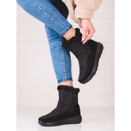 Women's Shelovet boots insulated with fur black 1