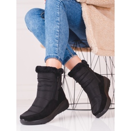 Women's Shelovet boots insulated with fur black 2