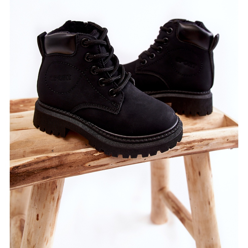 Children's Warm Boots Black Cheddy 2