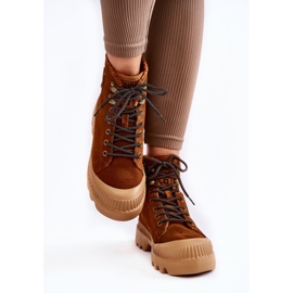 Brown Suede Warm Boots Big Star KK274520 1