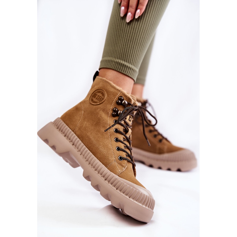 Suede Warm Boots Big Star KK274521 Beige brown 1