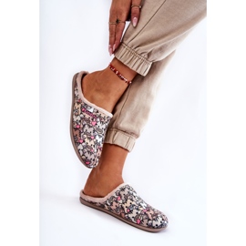 Homemade Slippers In Cats Inblu GF-12-011 Beige brown multicolored 2