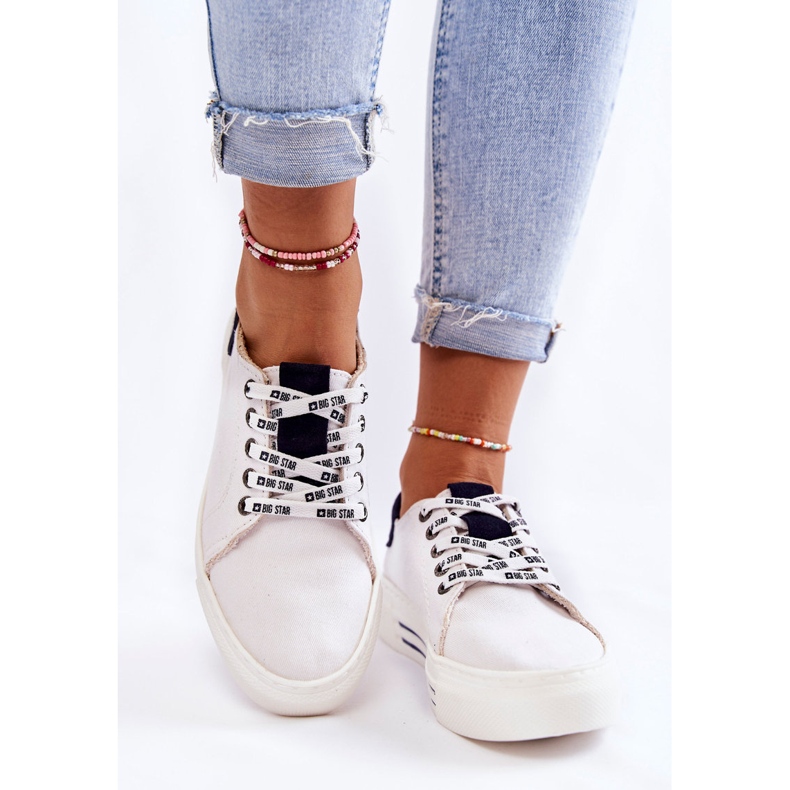 Women's Sneakers Memory Foam System Big Star KK276002 White 2