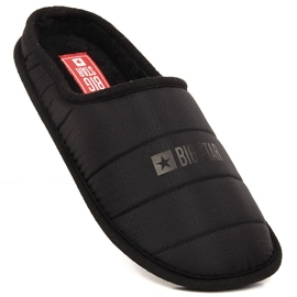 Men's black insulated slippers Big Star KK174361 1
