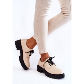 Fashionable Leather Shoes La.Fi 210013BE-PU Beige 2 Fashionable Leather Shoes La.Fi 210013BE-PU Beige 2