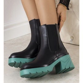 BM Black boots on the blue Torrela platform 1