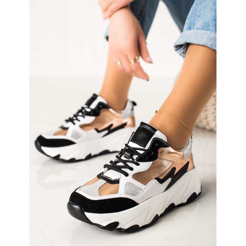 W. Potocki Fashion Potocki Sneakers multicolored golden 1