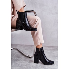 PL4 Snake Leather Boots La.Fi 260038B-XC Black 260038B-XC 4