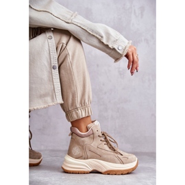 Hiking boots on the Lee Cooper LCJ-22-44-1352L Beige platform 4