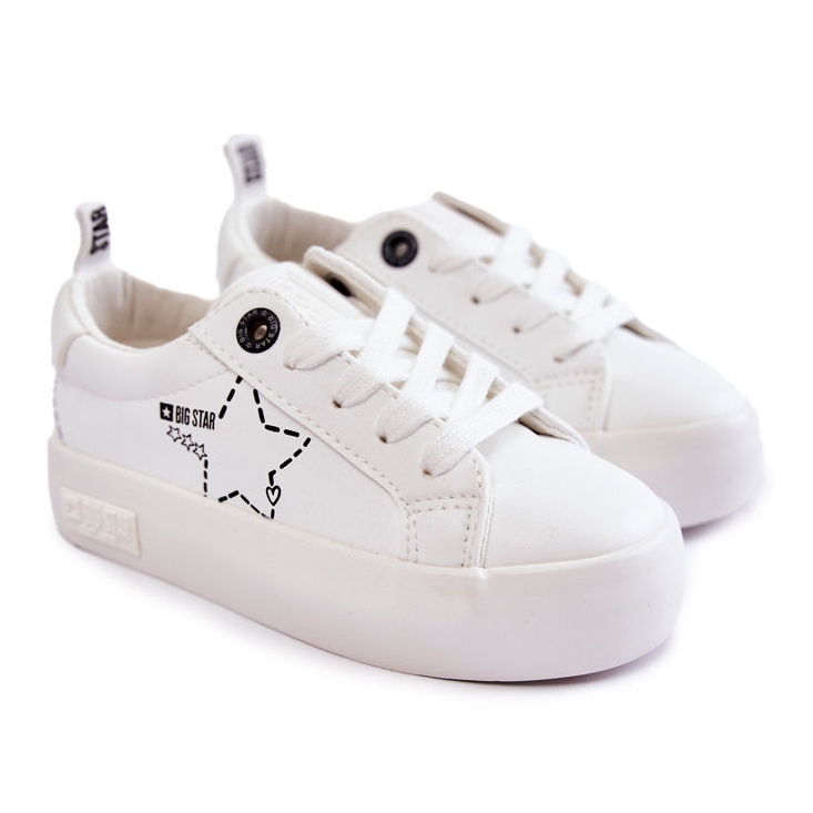 Children's Sport Shoes Lace-up Big Star KK374222 White 1 Children's Sport Shoes Lace-up Big Star KK374222 White 1