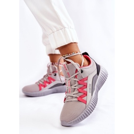 Women's sports shoes Sneakers Big Star KK274060 Gray grey 2
