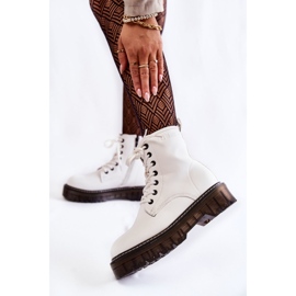 Women's boots with zipper Big Star KK274536 White 2