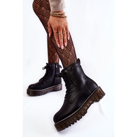 Women's boots with zipper Big Star KK274537 Black 2