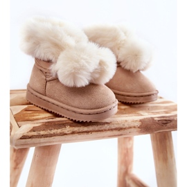 Children's Youth Warm Snow Boots Light beige Roofy 1