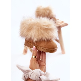 Children's Snow Boots With Fur Light brown Ariana 1