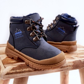 Children's Warm Boots Trappers Navy Blue Walter 2 Children's Warm Boots Trappers Navy Blue Walter 2