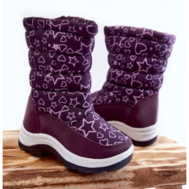 PE1 Children's Snow Boots Warm Purple Terra violet 1