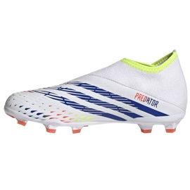 Adidas Predator Edge.3 Ll Fg Jr GW0984 football boots white white 1 Adidas Predator Edge.3 Ll Fg Jr GW0984 football boots white white 1