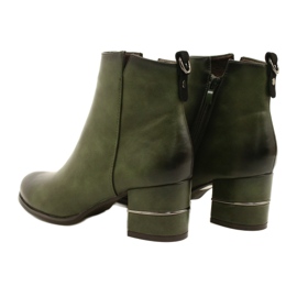 Fashionable boots for women Olive M.Daszyński SA125A-2 multicolored green 3 Fashionable boots for women Olive M.Daszyński SA125A-2 multicolored green 3