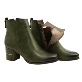 Fashionable boots for women Olive M.Daszyński SA125A-2 multicolored green 4