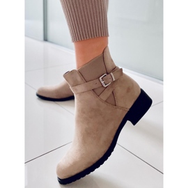 PA1 Women's Tourel Khaki Suede boots beige 1