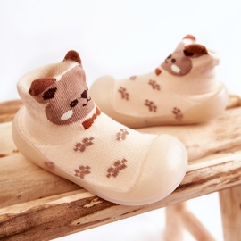 BEFADO S.A. Children's slippers Niechodki Befado 002P037 Beige brown 2