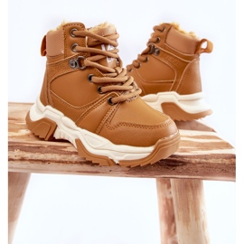 FR1 Children's Boots Warm Trappers With Zipper Camel Marvin brown 2