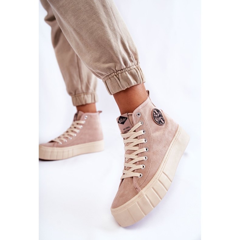 Lee Cooper LCJ-22-31-1434L Beige High Sneakers 1 Lee Cooper LCJ-22-31-1434L Beige High Sneakers 1