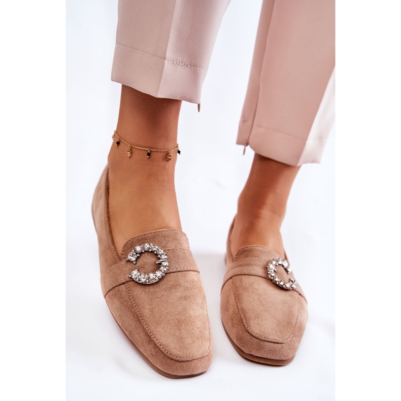 PS1 Classic Dark Beige Suede Loafers from Halla 1