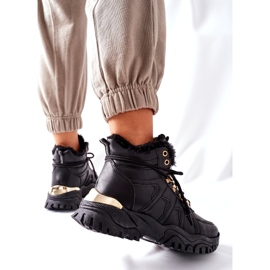 BM Women's Black Warm Boots Hareshaw HF218 2